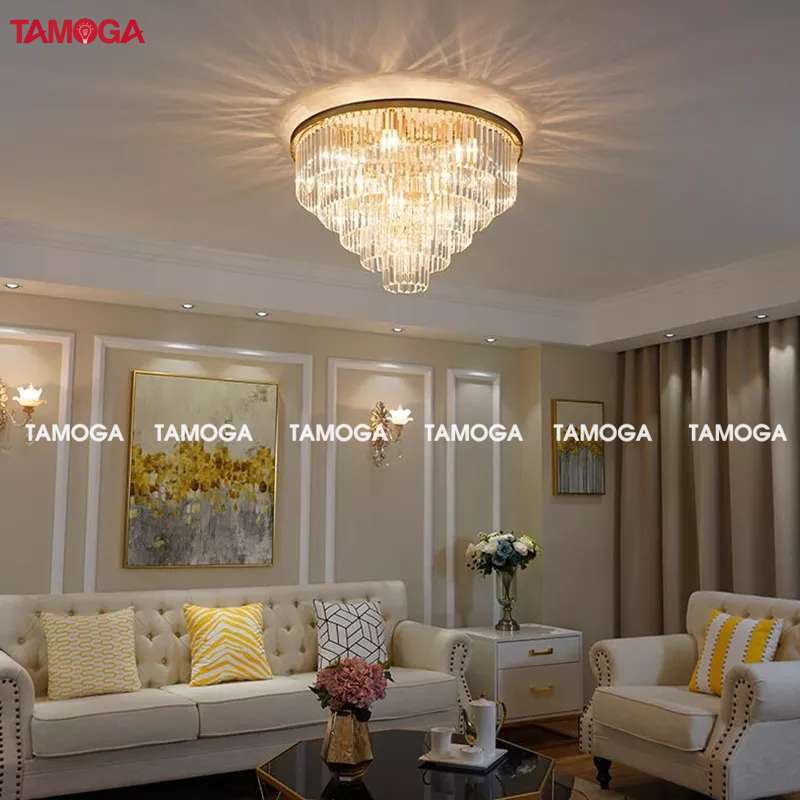 Đèn treo trần pha lê D750mm TAMOGA ARLYS 1039 + Kèm bóng led chuyên dụng