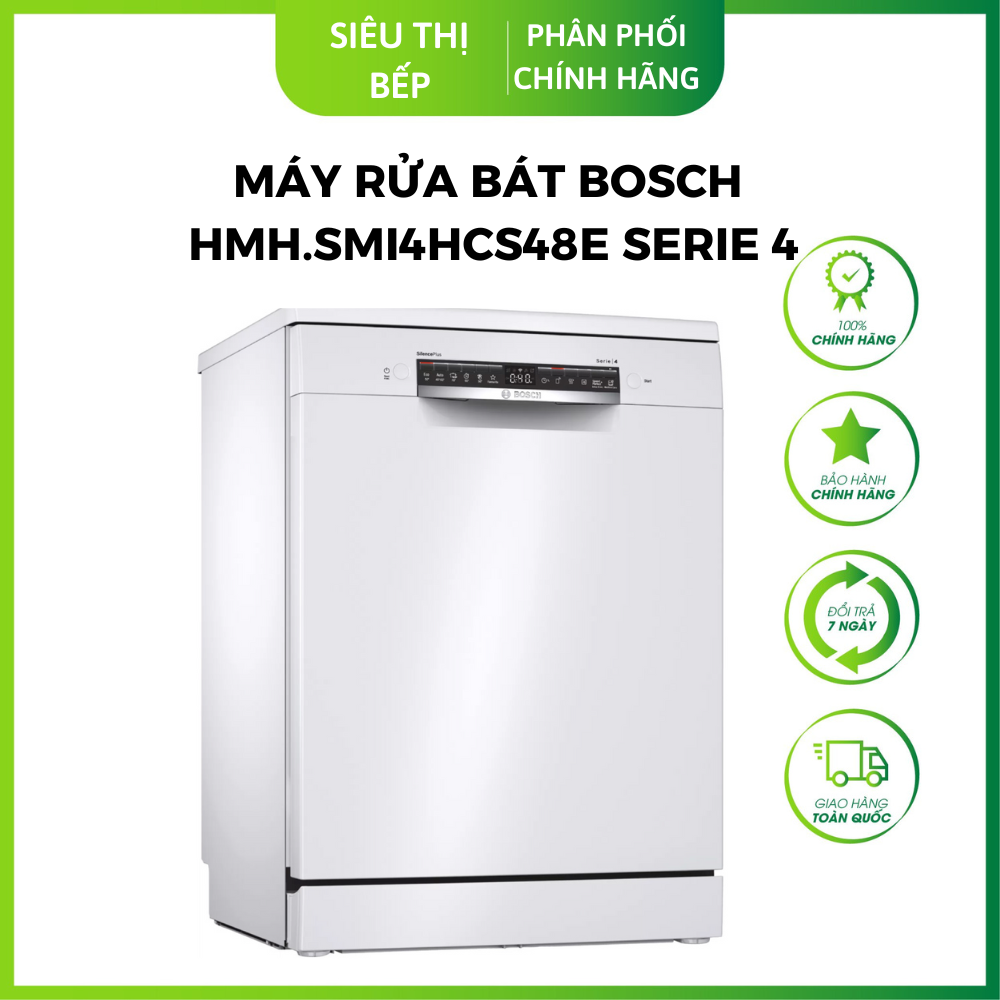 Máy Rửa Bát Bán Âm Bosch HMH.SMI4HCS48E (Hàng Chính Hãng)