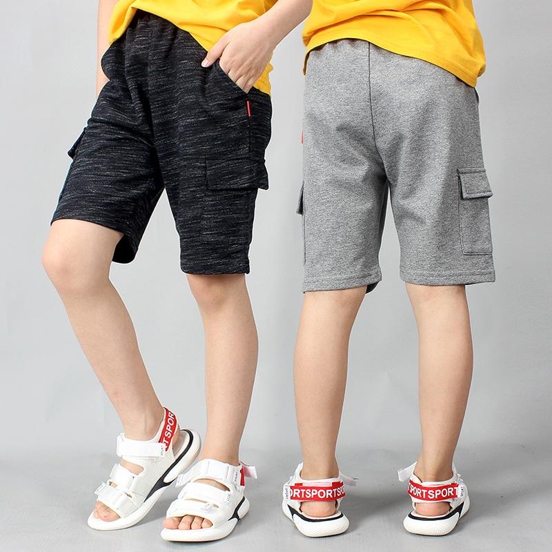 TL2 Size130-160 (21-40kg) Quần thun ngắn short thể thao cho bé trai lớn Thời trang trẻ Em