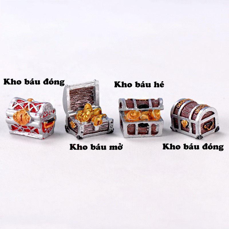 Tiểu Cảnh Hộp Kho Báu Trang Trí Hồ Cá, Bể Cá, Chậu Cây, Tiểu Cảnh Terrarium .