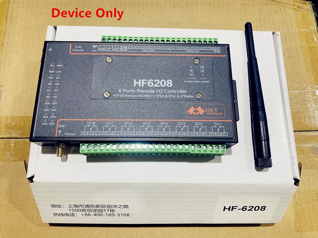 Nhà Thông Minh HF6208 Công Nghiệp 8 DI 8 DO 8 Cách IO Bộ Điều Khiển WIFI Ethernet RS485 8CH Rơ Le Từ Xa Ethernet Điều Khiển Từ Xa
