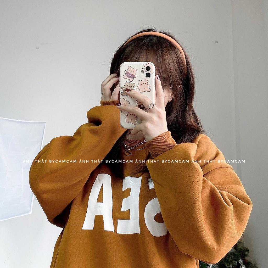 Áo Nỉ SEA, Áo Sweater Cổ Tròn 3 Màu Mặc Đôi Cực Cool