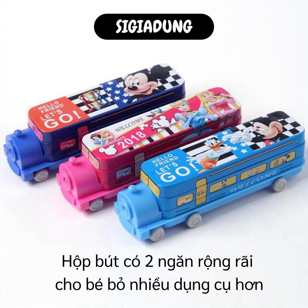 Hộp Bút Cute - Hộp đựng Bút Tàu Hỏa 2 Tầng Kèm Đồ Chuốt Chì Tiện Lợi Cho Bé 7755