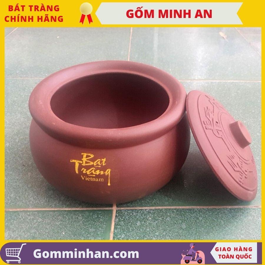 Nồi đất Niêu Đất kho cá gốm sứ Bát Tràng- Gốm Minh An (19cm)