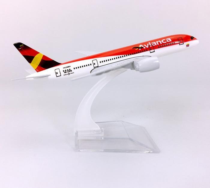 Mô hình máy bay tĩnh B747 Avianca Colombia 16cm