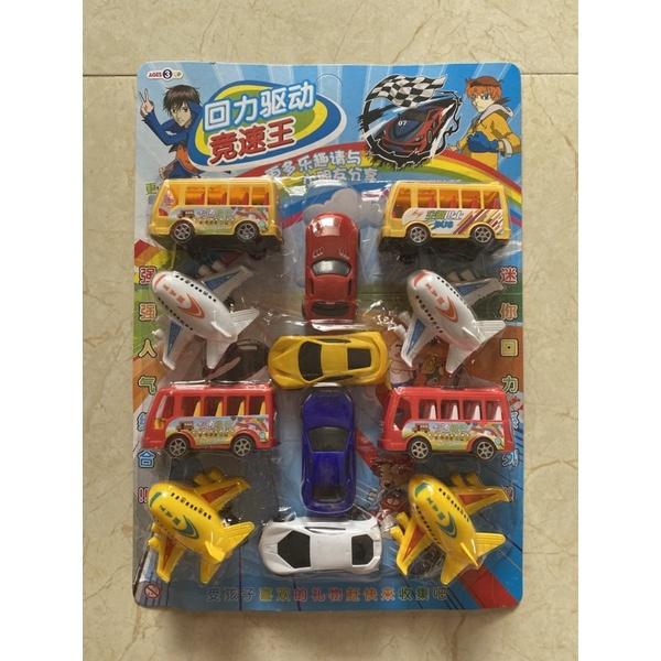 Vỉ 12 Xe Ô Tô Đồ Chơi Phương Tiện Giao Thông