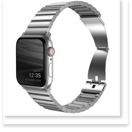 Dây Đeo Thép UNIQ Strova Steel Link Band dành cho Apple Watch 45/44/42MM - Hàng chính hãng