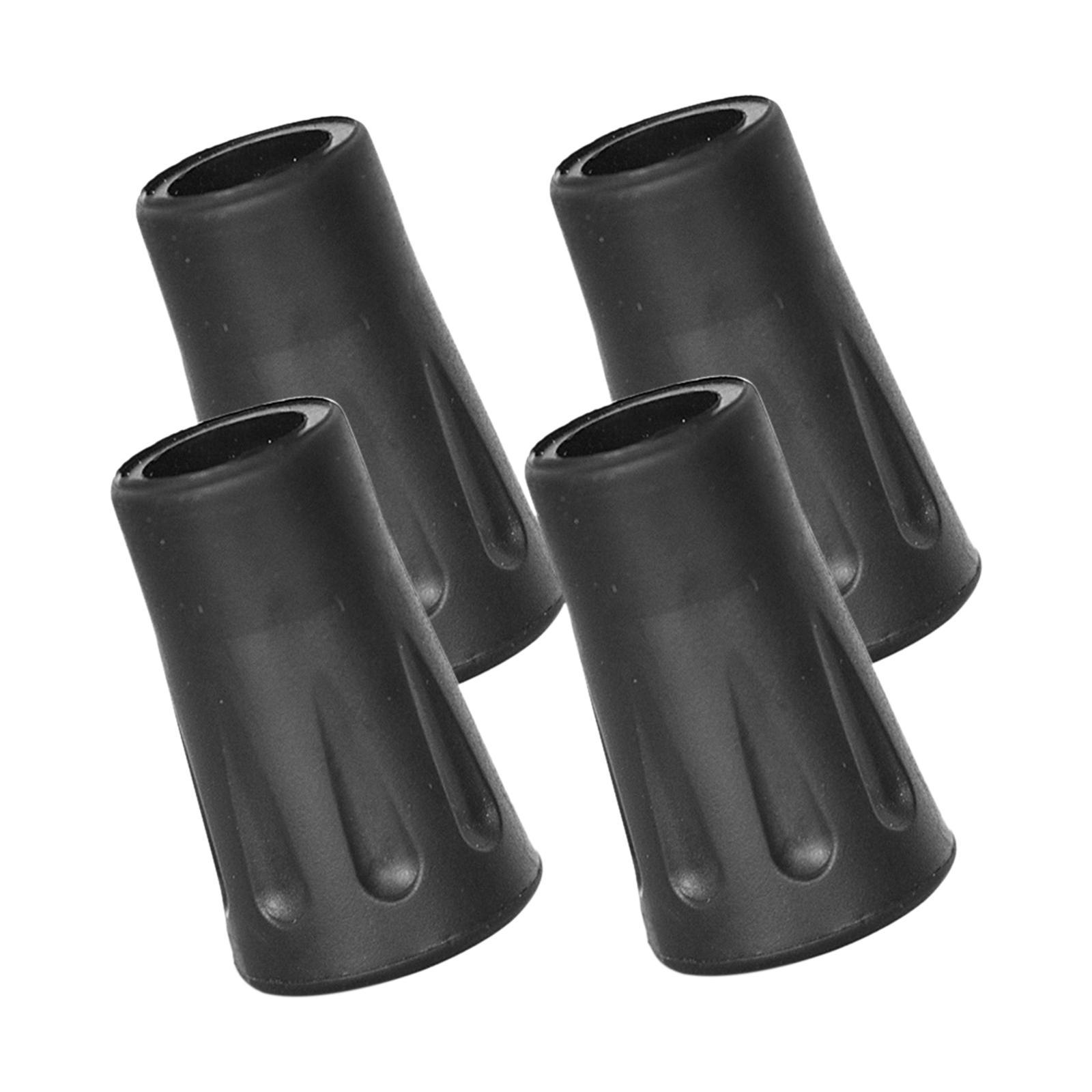 4x Walking Pole Tip Trekking Pole Tips Hiking Poles Rubber Tips for Camping