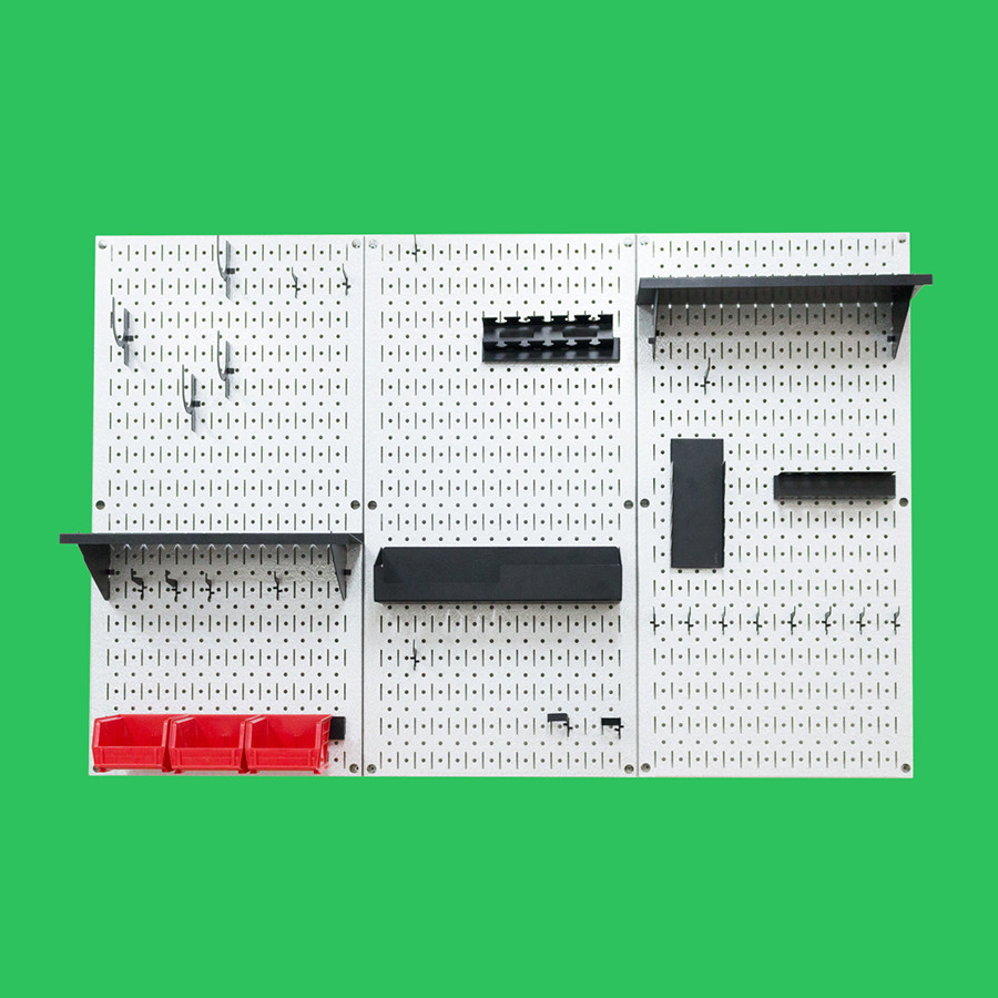 Bảng Treo Dụng Cụ Cơ Khí SMLife Pegboard COMBO K3 - Galvanized - Đỏ