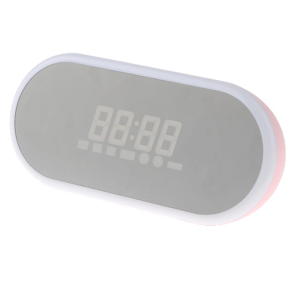 Portable Bluetooth Speaker LED Display Alarm Clock Supports TF Card