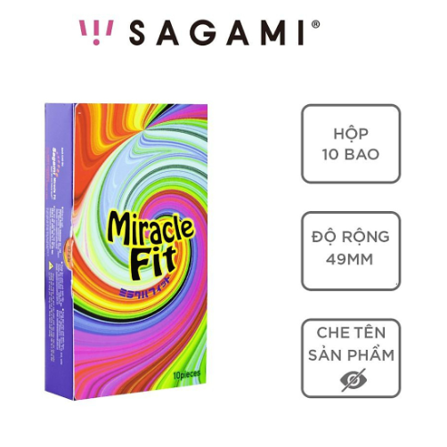 Bao cao su Sagami Miracle fit hộp 10 cái