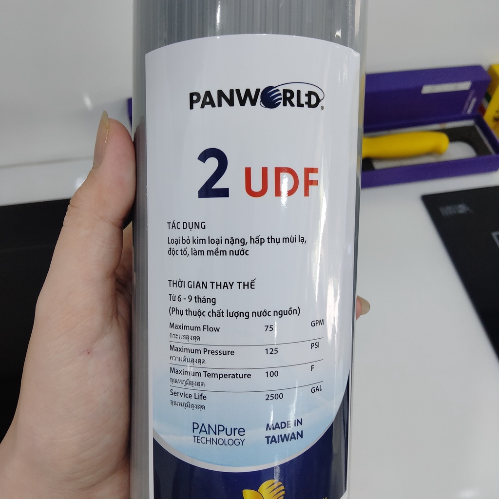 Combo 3 lõi lọc thô Panworld số 1, 2, 3 Lõi PP, UDF, CTO