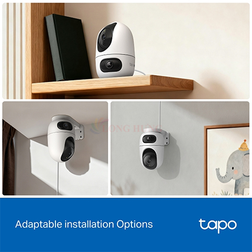Camera trong nhà TP-Link Tapo Dual Lens Pan/Tilt Home Security Wifi 2K C245D - Hàng chính hãng