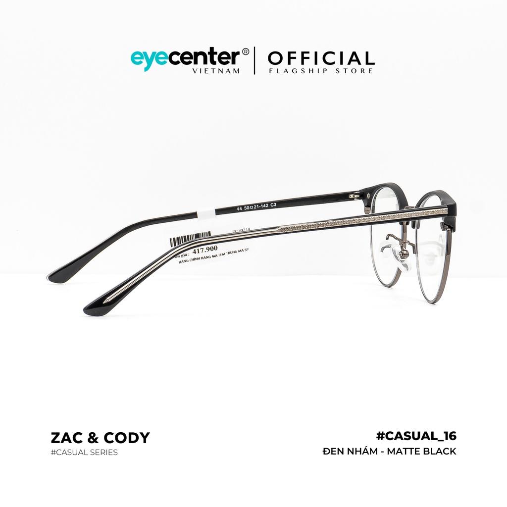 Gọng kính vuông nam nữ chính hãng casual_16 by Zac Cody nhập khẩu Eye Center Vietnam