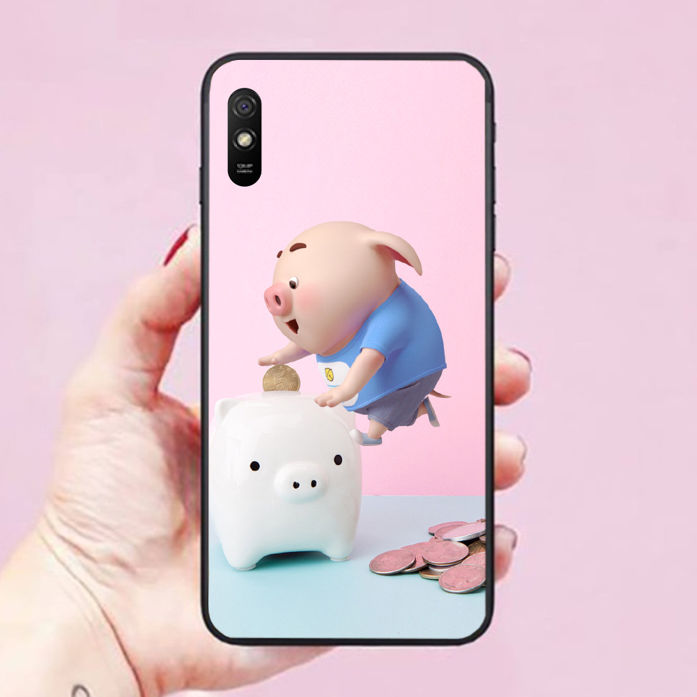 Ốp lưng điện thoại dành cho Xiaomi Redmi 9A Hình Heo Con Dễ Thương