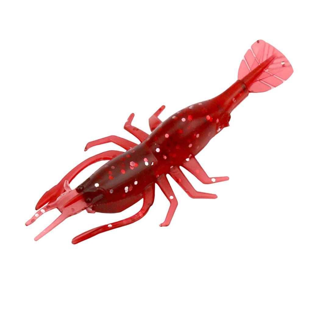 20pcs Soft Worm Lure Shrimp Fishing Bait Minnow Bait Bionic Lobster Lure Saltwater Freshwater Fishing