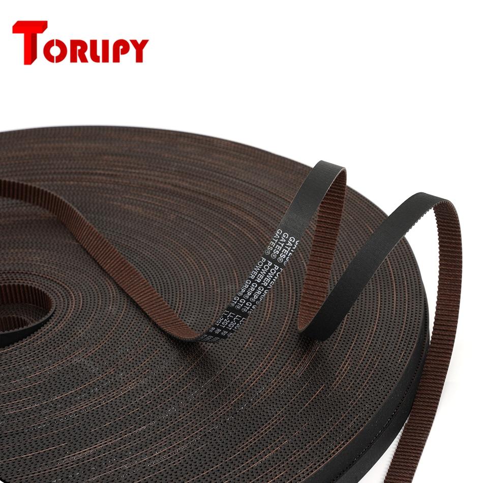 Gates LL-2GT Belt Ruber Mở Thời gian Thắt lưng đồng bộ GT2 6mm 9mm 9mm Điện trở nhiệt độ cao