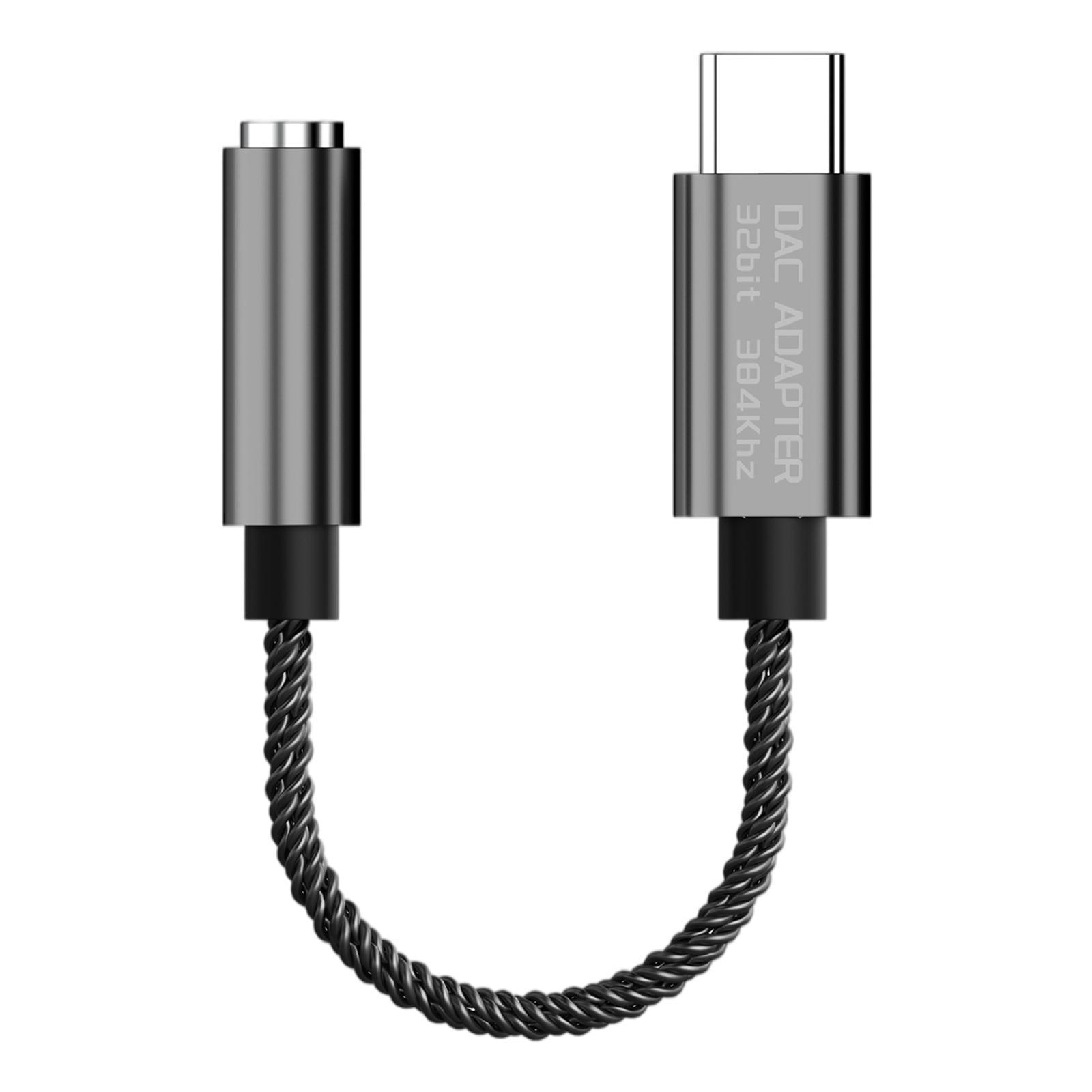 USB C to 3.5mm Audio Adapter DAC for More Devices