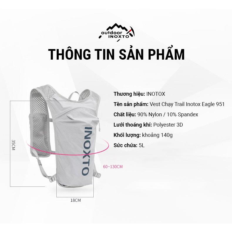 Balo Chạy Bộ Đạp Xe 5L Inoxto Running Cycling Bag| Vest chạy trail INOXTO Eagle 591 5L