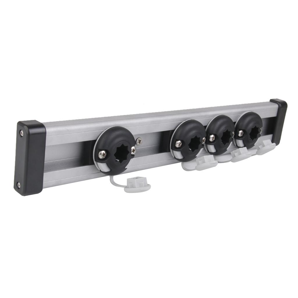 AlumInum Alloy Mounting Track Fishing Mount Base Tackle Kit Accessory for Canoeing Kayak