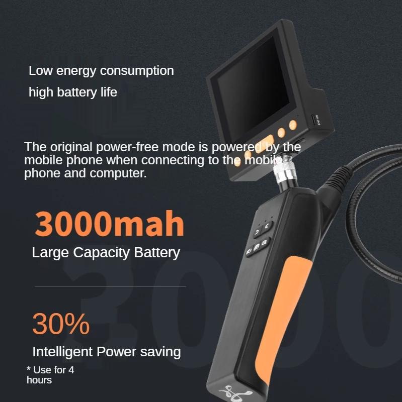 3.9MM/8.5MM Lái 360 Độ Bằng Điện Công Nghiệp Borescope Nội Soi HD Camera Mini Kiểm Tra Ô Tô Camera Với 6LED