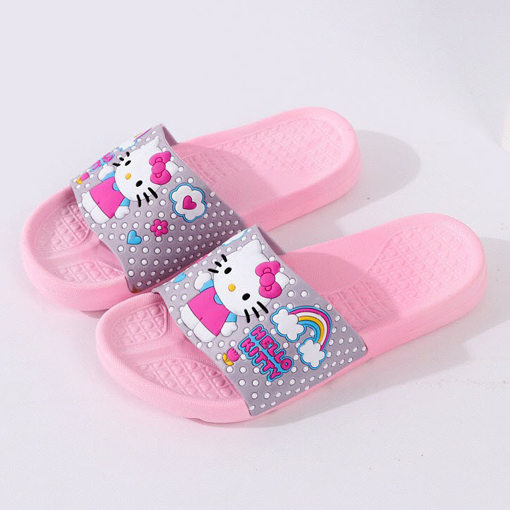 Dép đi nhà xinh xắn cho bé cho mẹ họa tiết mèo dễ thương D30