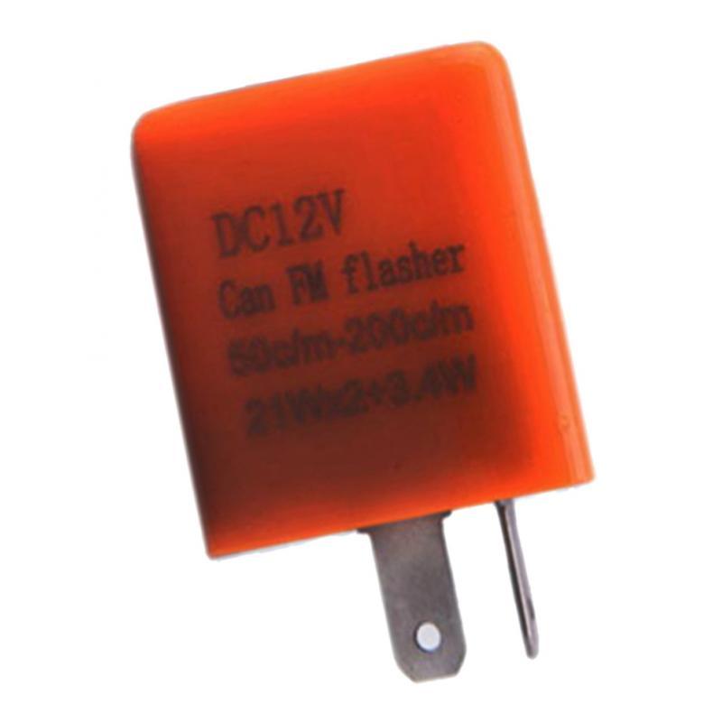 10x 2 Pin 12V Universal Motorcycle Electronic  Flasher For Motorcycle
