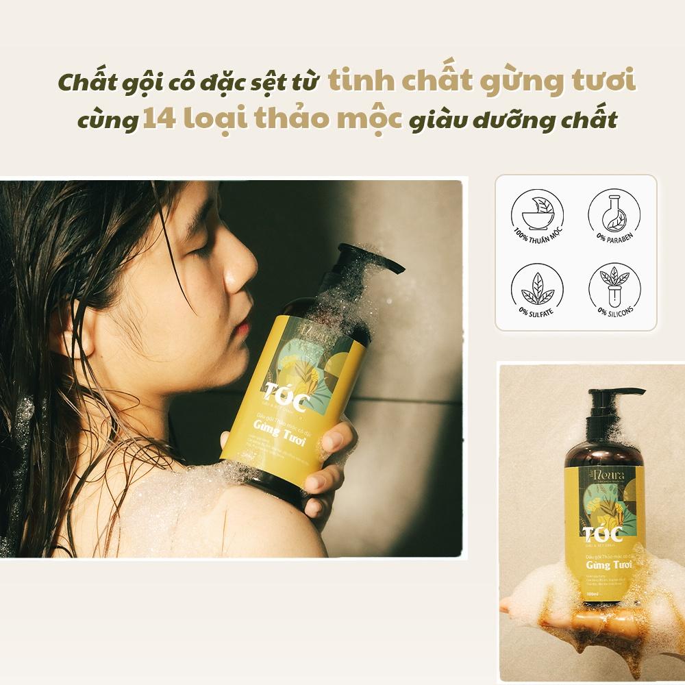 Dầu Gội Gừng Tươi Thảo Mộc The Fleura Cho Tóc Dầu Giúp Mượt Tóc Ngăn Gàu Giảm Rụng Tóc Hỗ Trợ Mọc Tóc