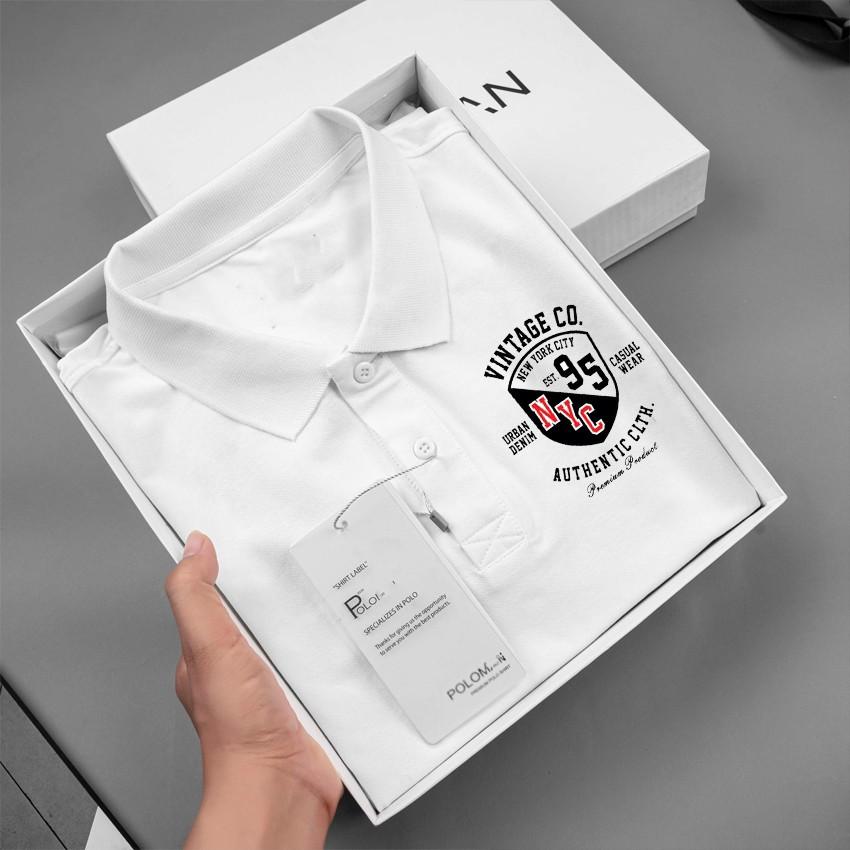 Áo polo nam cổ dệt bo len ,áo thun nam có cổ tay lỡ công sở Thanh lịch - Soha Clothing