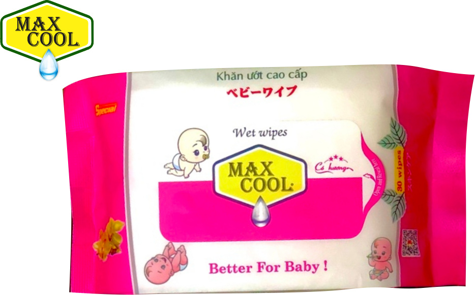 Combo 2 Gói Khăn Ướt Max Cool 30 Tờ Có Hương