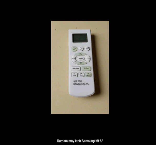 Remote máy lạnh SS ML82 hàng chính hãng