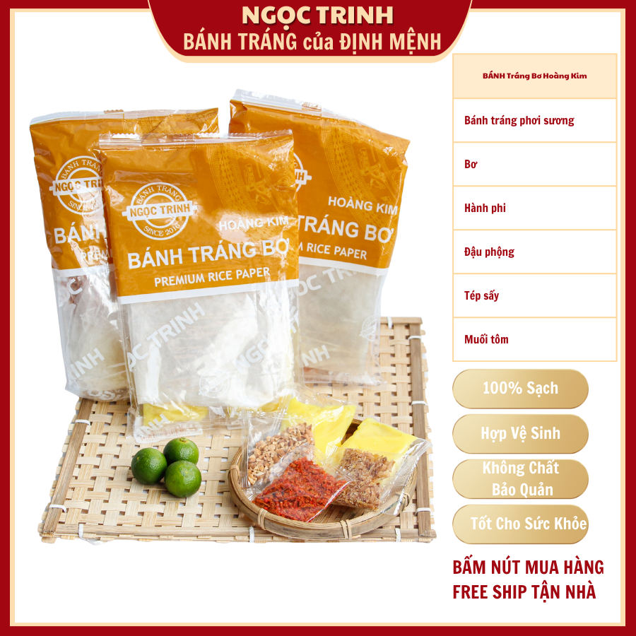 Bánh tráng phơi sương loại ngon - Thương hiệu hàng đầu bánh tráng Ngọc Trinh