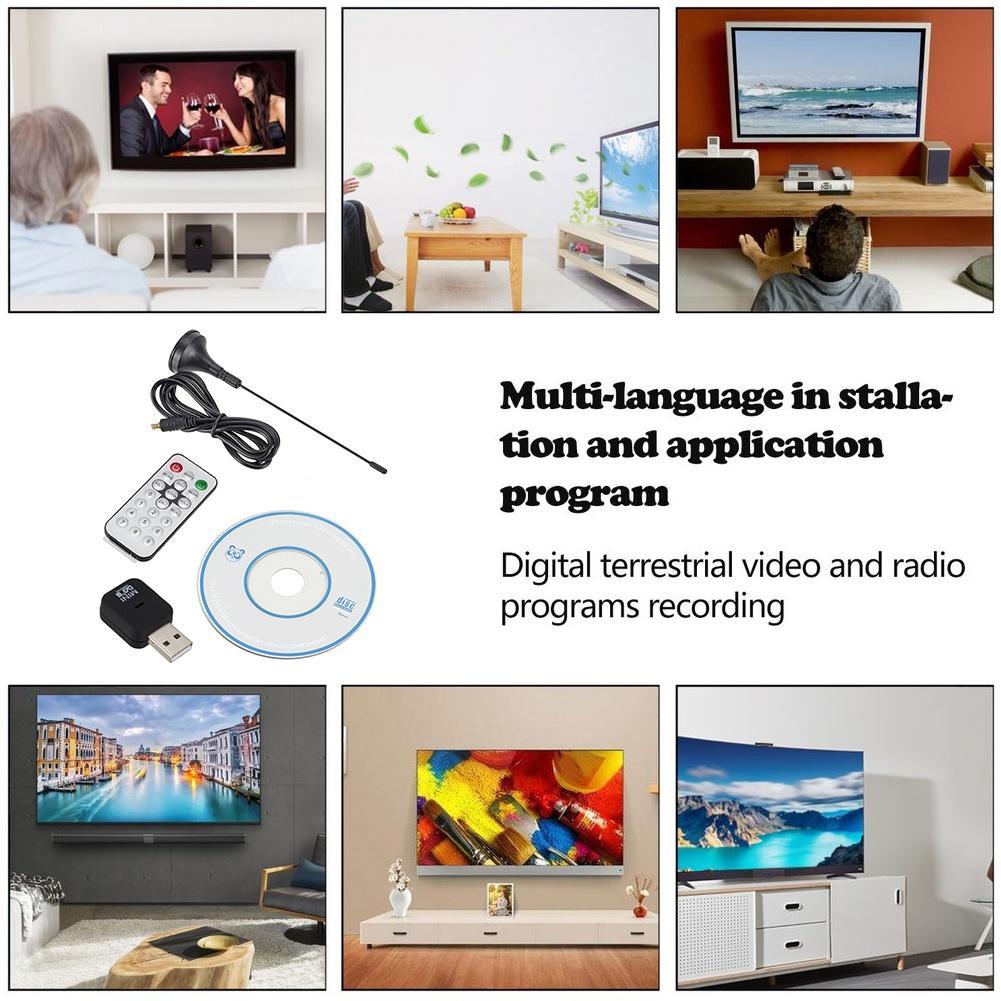 Bộ Ăng Ten Thu Sóng Truyền Hình Kỹ Thuật Số USB 2.0 PC HDTV DVB-T