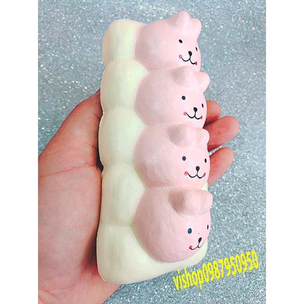 Bán SQUISHY BÁNH SÂU 4 KHÚC KÈM BAO BÌ - HÀNG CỰC ĐẸP Siêu rẻ