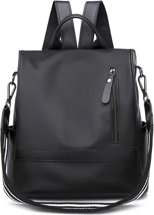 Lady's Korean Casual Backpack Microfiber Leather