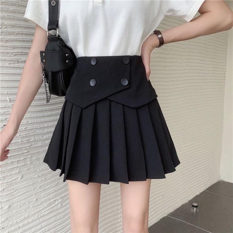 Chân váy xếp ly 4 khuy
