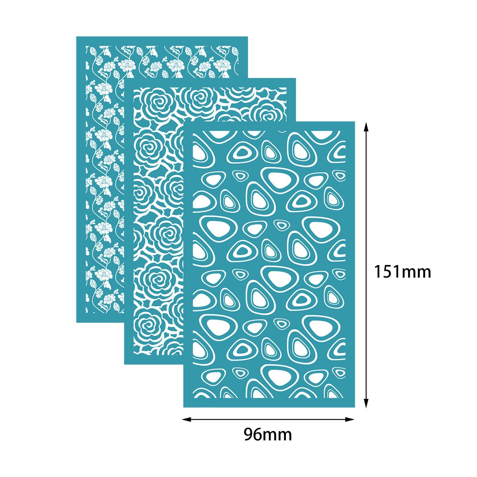 3 Pieces Silk Screen for Polymer Clay, Stencil Silk Screen Clay, Multipurpose Polymer Clay Tools for Home, Earrings Decoration, Printing on Clay