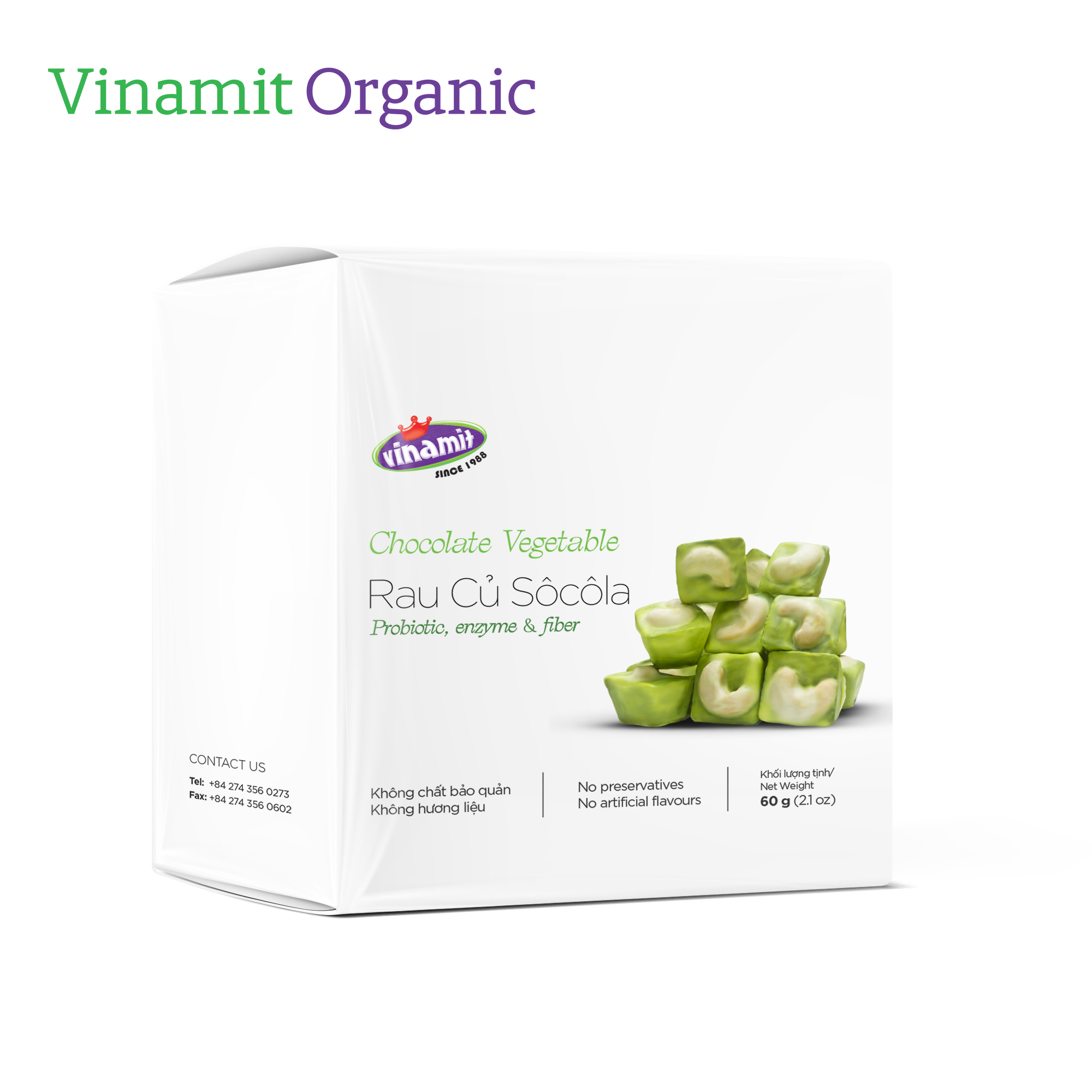 Bánh Rau Củ Socola Vinamit 60g