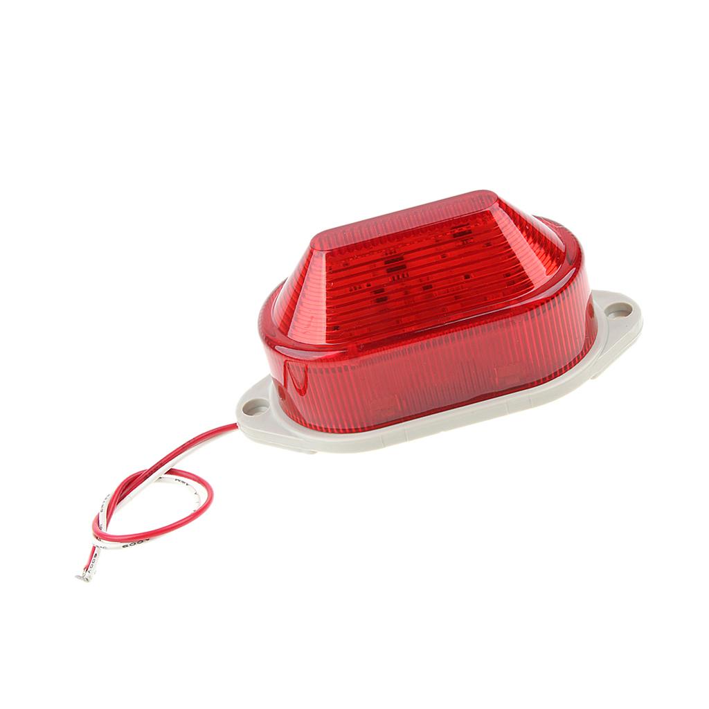 2x LED Beacon Red Flashing Strobe Signal Warning Light Lamp, AC220V