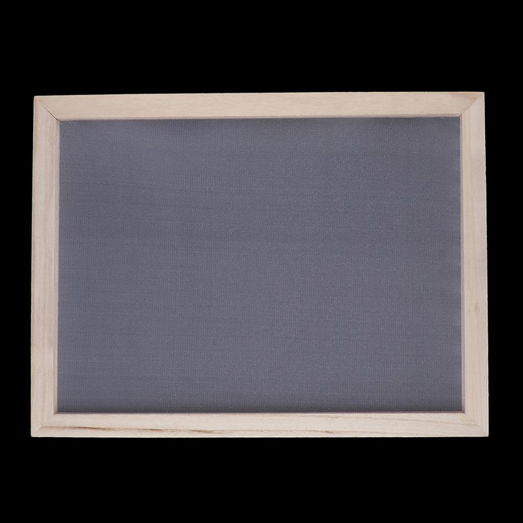 2X Giấy Gỗ Làm Khung Khuôn Mẫu Lưới Kid Giấy Thủ Công Nghệ Thuật DIY 30X40 Cm