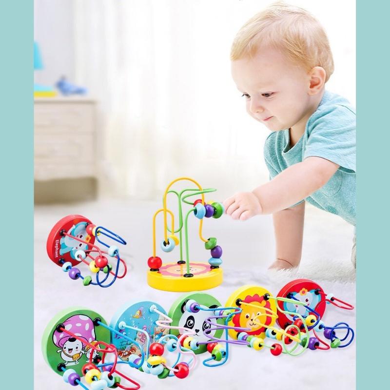 Đồ chơi trí tuệ, combo 6 món đồ chơi gỗ Montessori cho bé thông minh, phát triển tư duy cho bé từ 1 - 6 tuổi