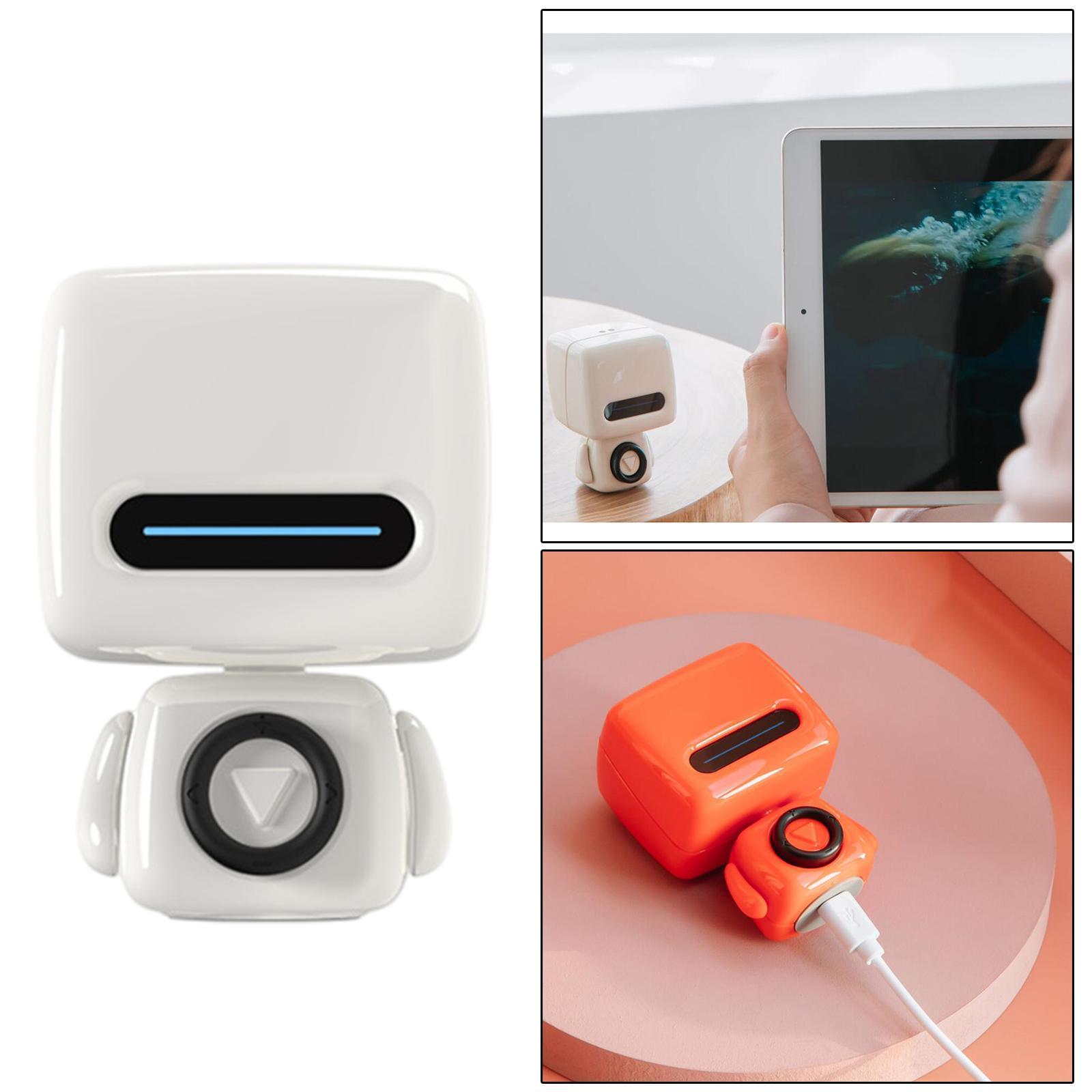 Mini Robot Wireless Bluetooth 5.0 Speaker for Music Phone, Easy to Carry - White