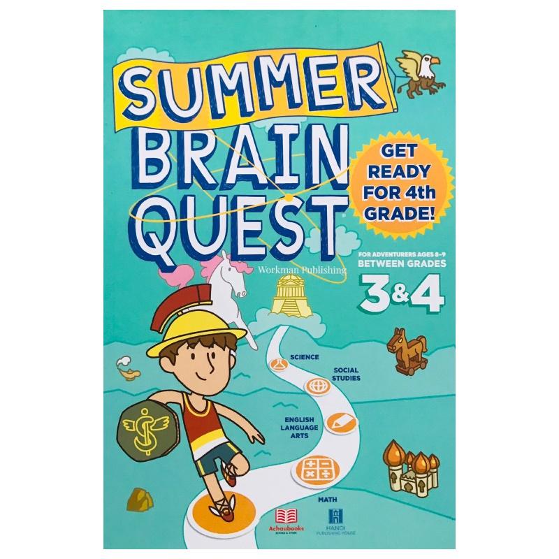 Sách summer brain quest grade 3 &amp; 4 ( 8 - 9 tuổi )