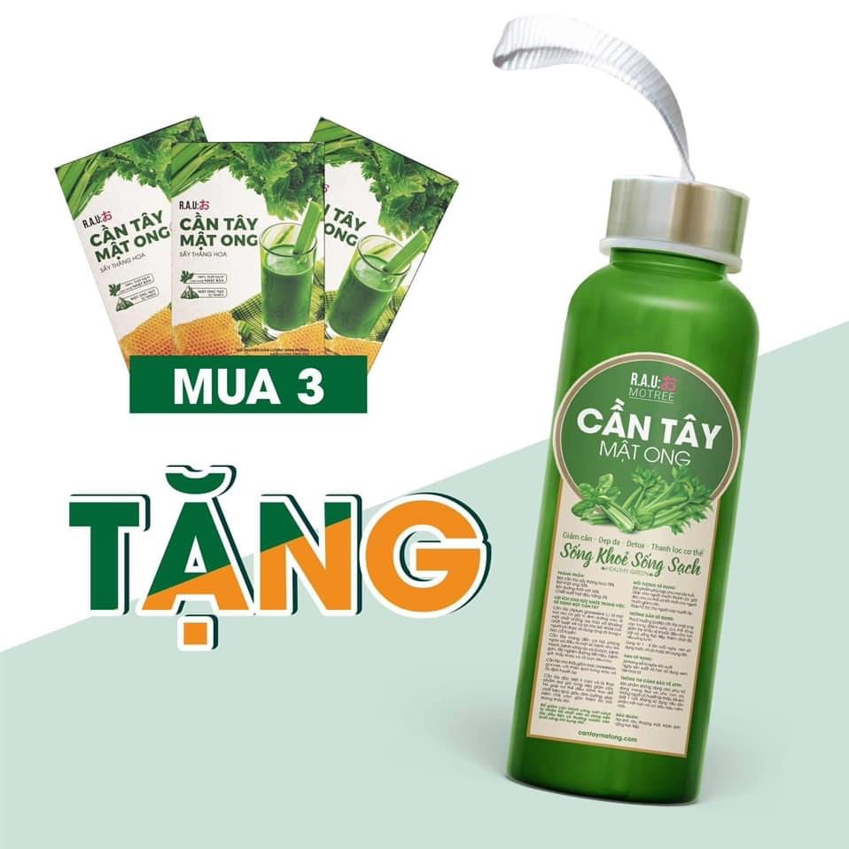 [Tặng Bình] Combo 3 Hộp Bột Cần Tây Mật Ong Motree Mẫu Mới Giúp Giảm Cân, Đẹp Da, Đẹp Dáng, Hết Mụn, Sạch Nám Tàn Nhang, Tăng Cường Sức Khoẻ