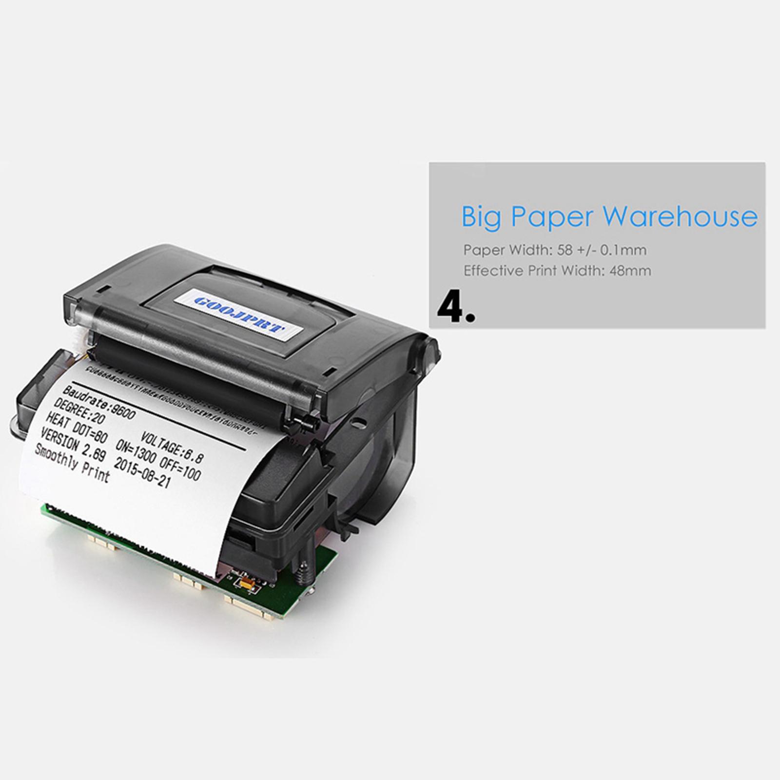 Embedded 58mm Thermal Printer Mini Printing Module Support USB RS232 40ppm