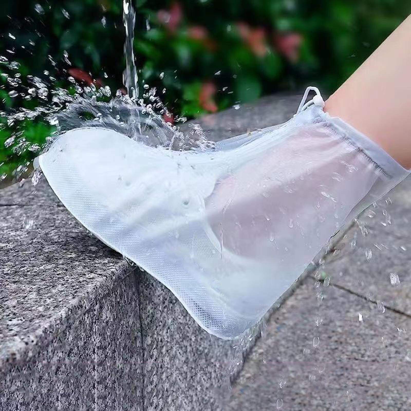 Waterproof Shoe Covers, Boot Covers Shoe Covers for Rain Overshoes Reusable Over Shoes Galoshes Shoe Protectors with Zipper