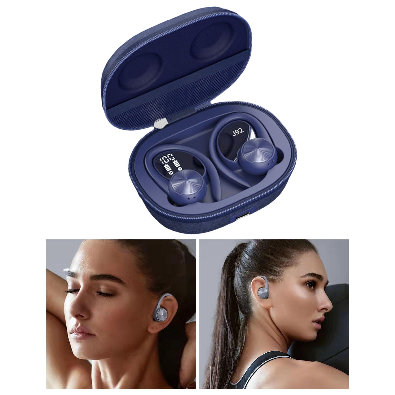 Bluetooth 5.0 Wireless Earbuds with Ear Hooks with Mic Stereo for Running