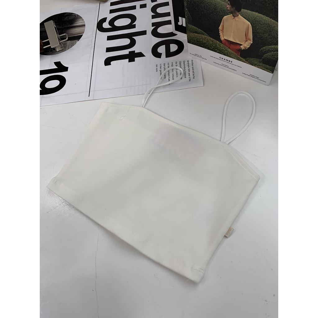 Áo hai dây nữ Méo shop dáng croptop thun tăm from ôm bó ngực Xevia