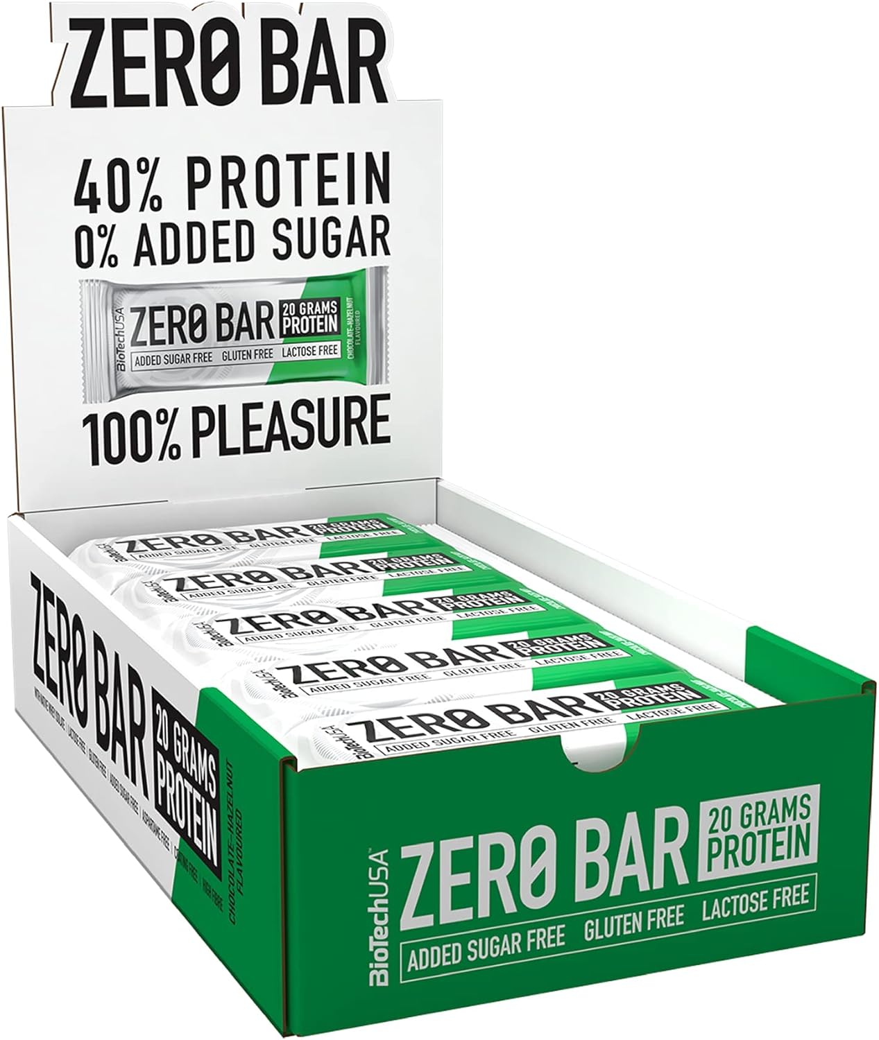 Bánh Protein Biotech USA Zero Bar (50g, 20 bánh), Bánh Bổ Sung Protein giúp Phục Hồi Phát Triển Cơ