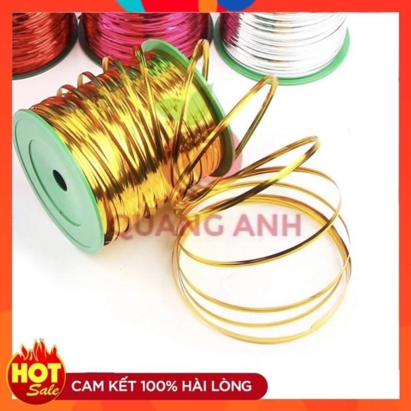 DÂY KẼM KIM TUYẾN CÁC MÀU Twist tie - Màu vàng Kim